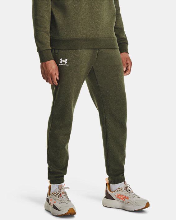 Pantalon de jogging UA Essential Fleece pour homme, Green, pdpMainDesktop image number 0